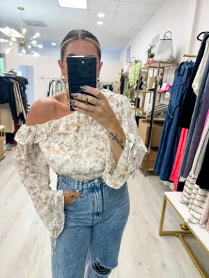 Off Shoulder Frill Blouse
