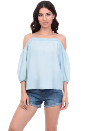 Off Shoulder Top With Top Stich Detail