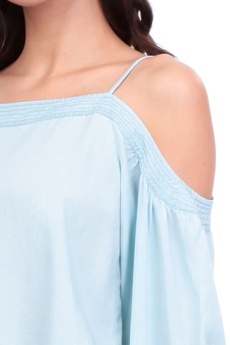 Off Shoulder Top With Top Stich Detail