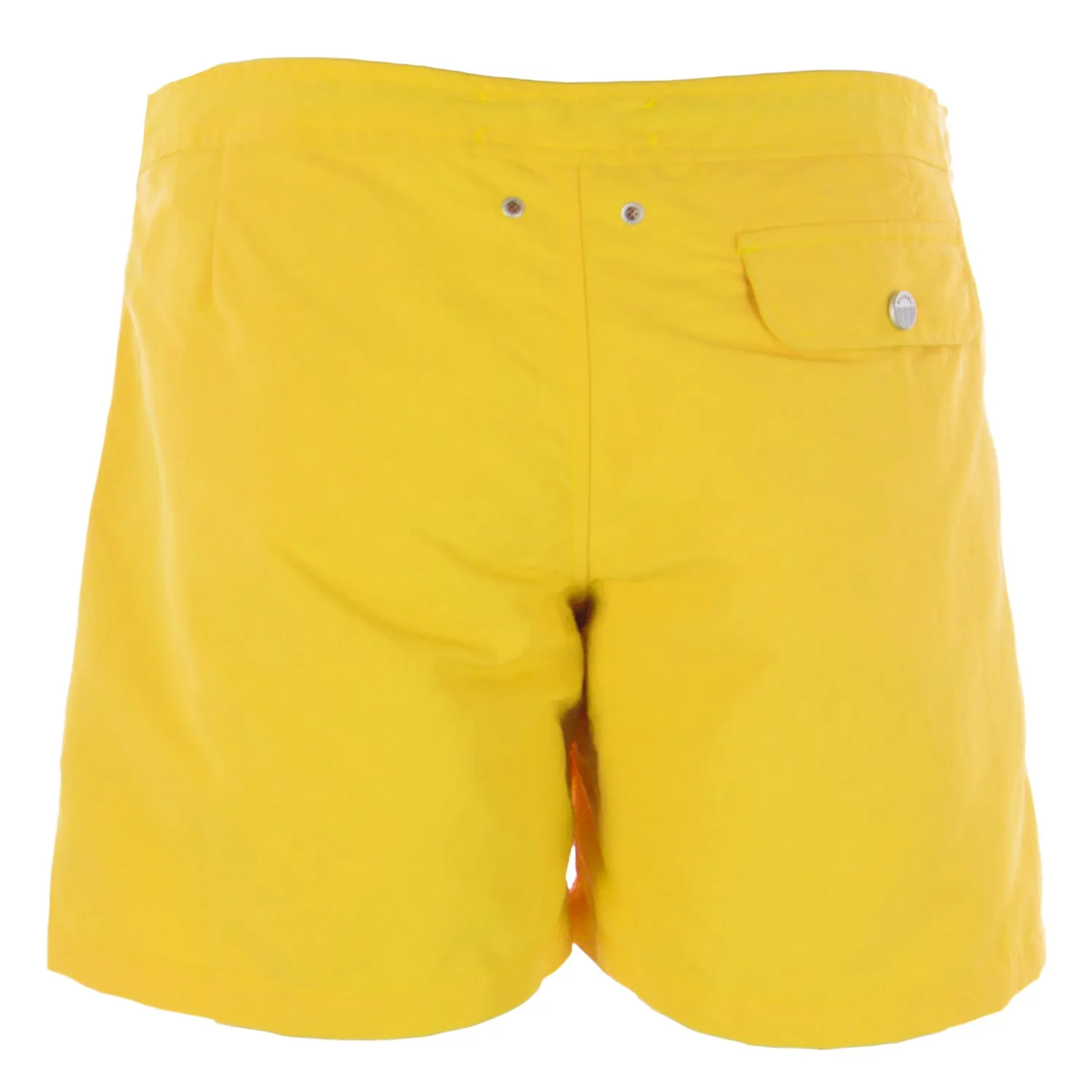 OLASUL Men's Yellow 6" Solid Swim Trunks $95 NEW