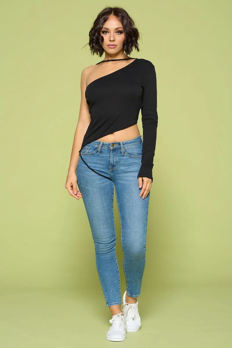 One Shoulder Off Top
