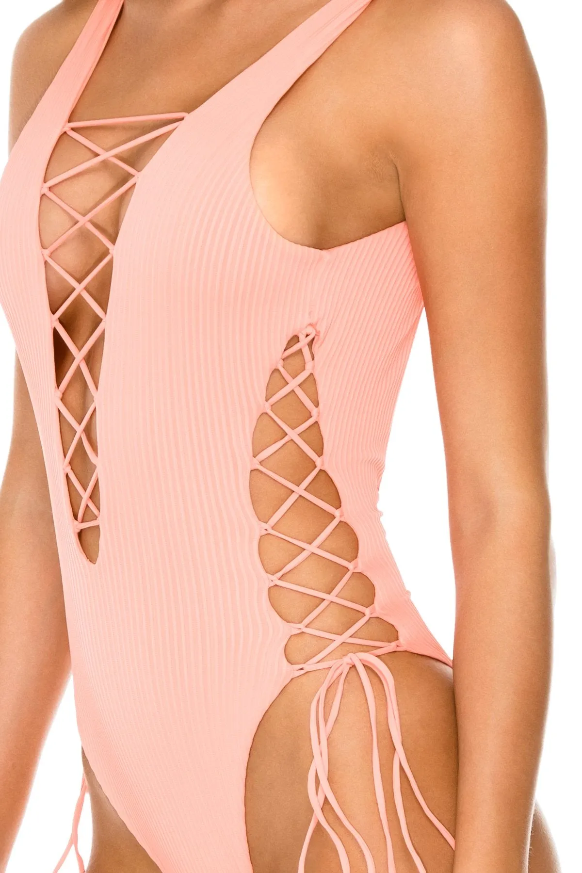 ORILLAS DEL MAR - Open Side One Piece Bodysuit • Puesta Del Sol