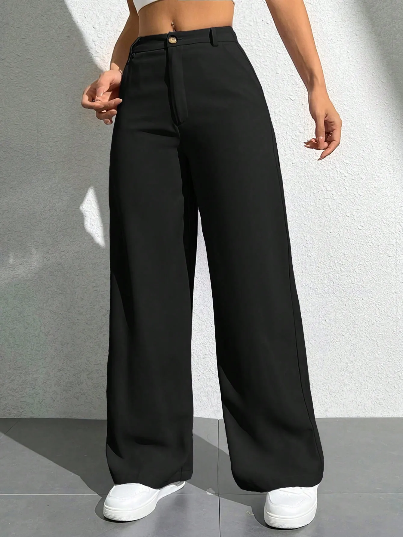Pantalones Casual Unicolor para Mujer - Cherry Vibes