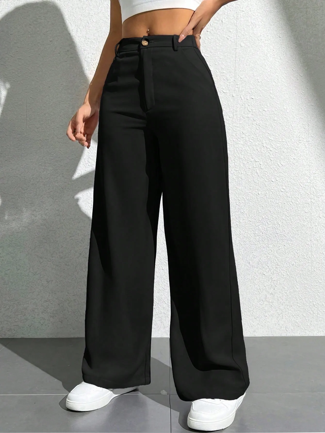 Pantalones Casual Unicolor para Mujer - Cherry Vibes
