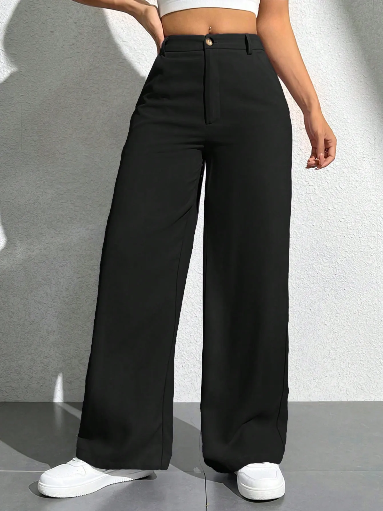 Pantalones Casual Unicolor para Mujer - Cherry Vibes