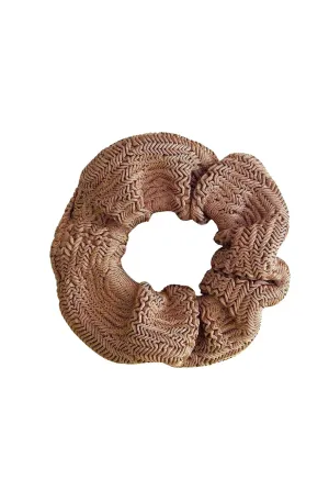 PARAMIDONNA Women Scrunchie Camel