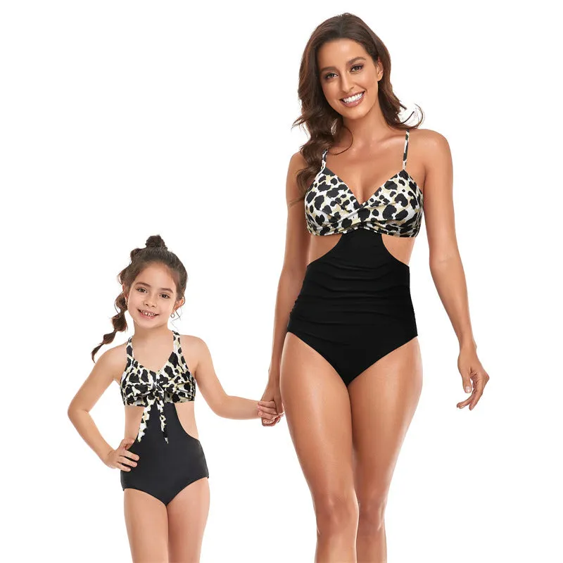 Parent-child Midriff Outfit One Piece Swimsuit