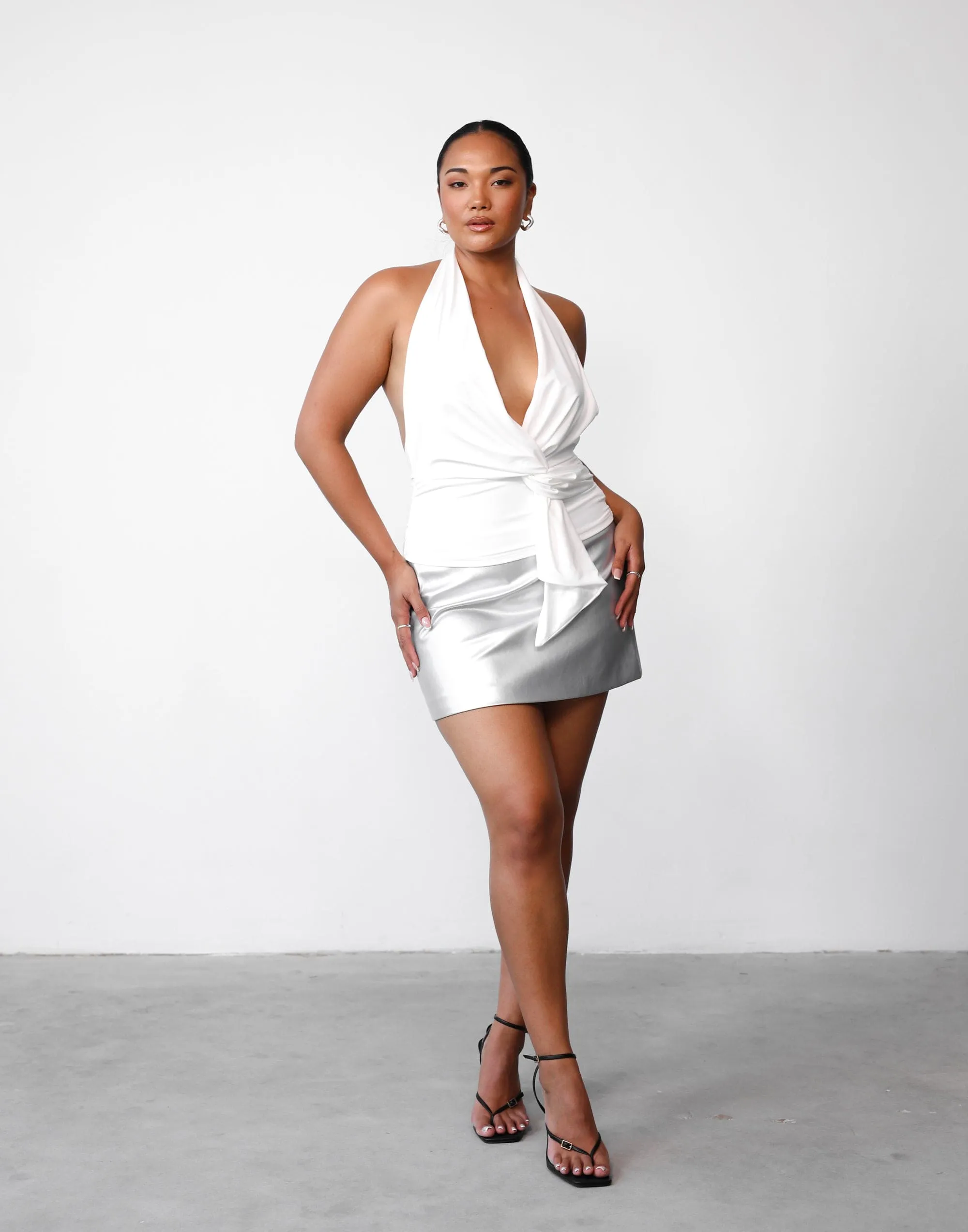 Paris Mini Skirt (Silver)