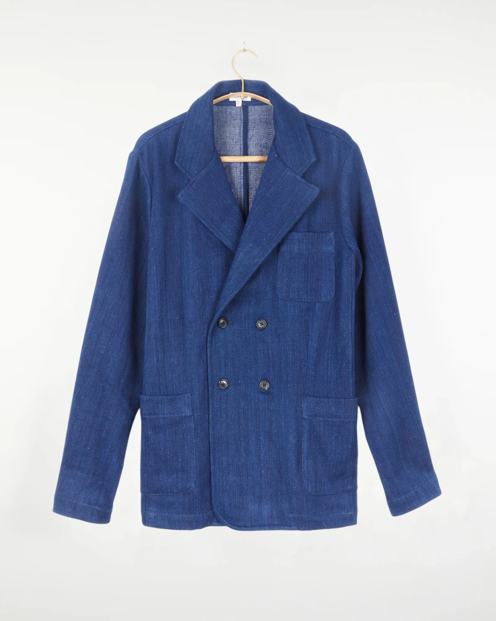 Parvati Unisex Blazer Cotton Twill Indigo