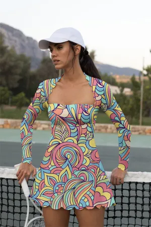Pastel Bloomwave Activewear Set