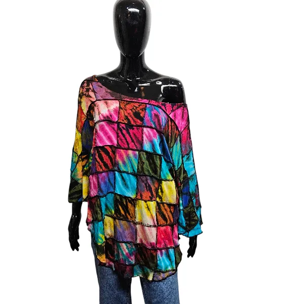 Patchwork Poncho Top