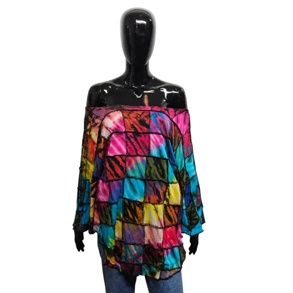 Patchwork Poncho Top