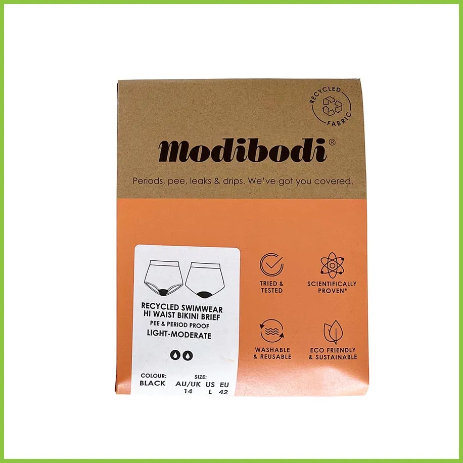 Period Proof Swimwear - Hi-Waist Full Briefs - Modibodi