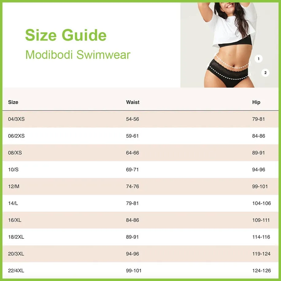 Period Proof Swimwear - Hi-Waist Full Briefs - Modibodi