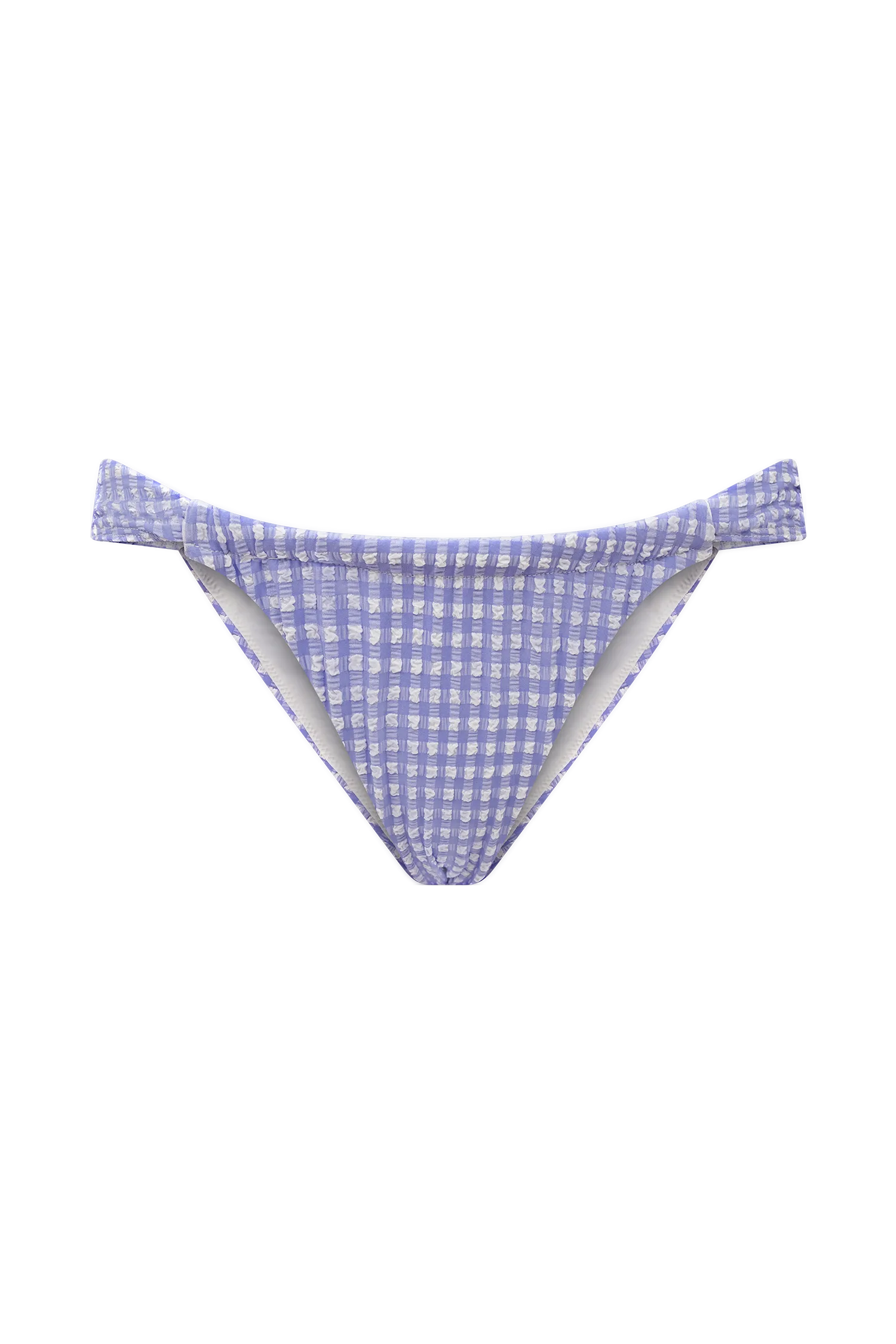 Persephone Gingham Bikini Bottoms - Lilac