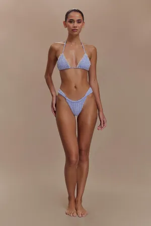 Persephone Gingham Bikini Bottoms - Lilac