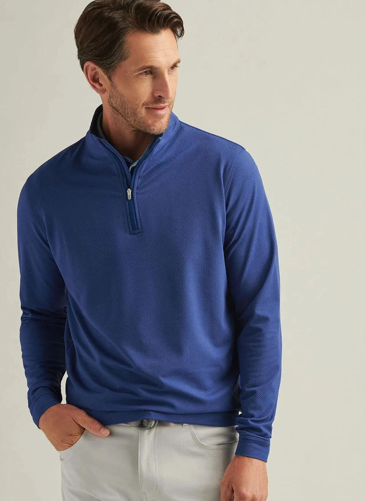 Perth Cross-Hatch Performance Quarter-Zip