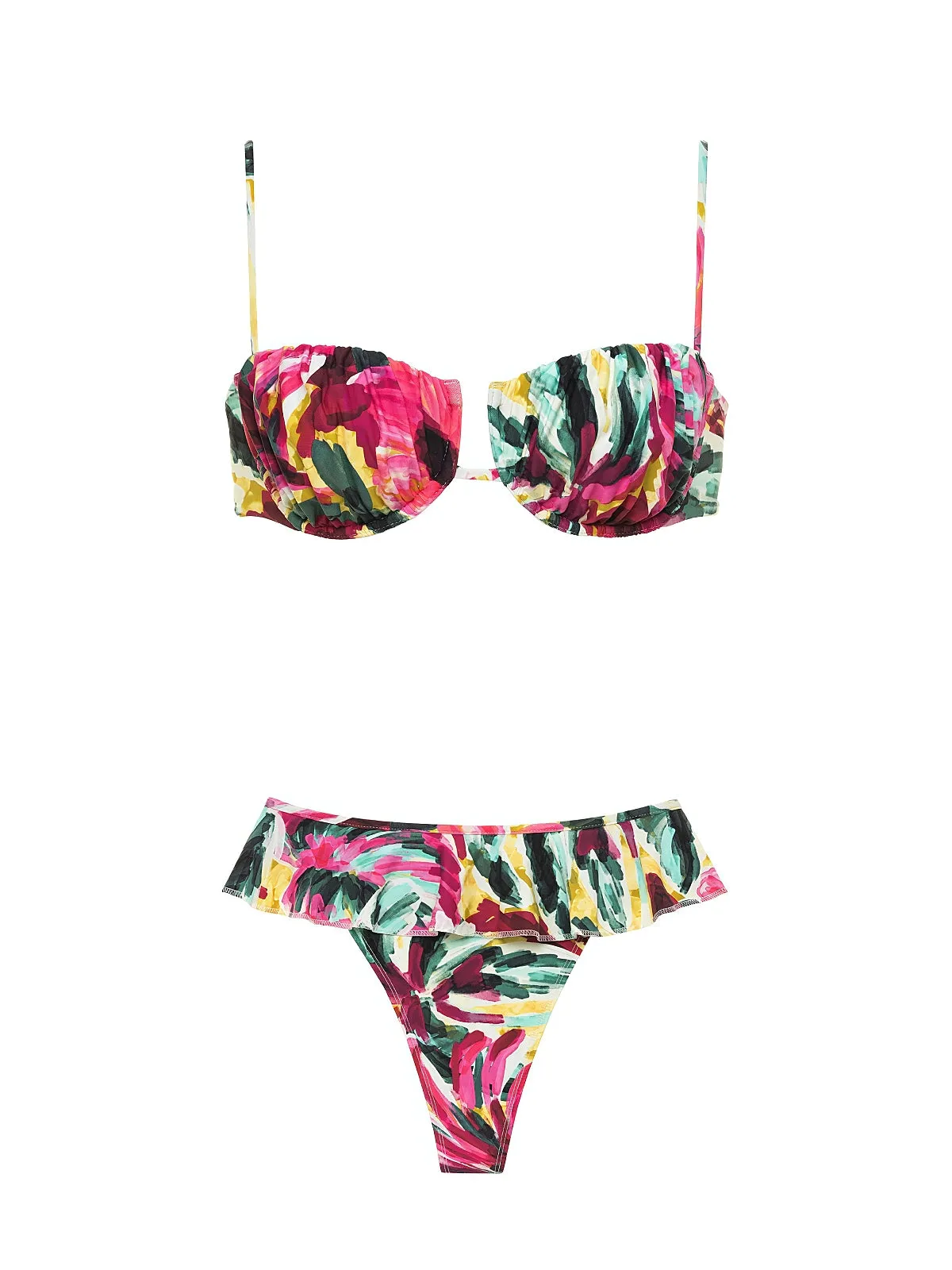 Petal-Tamarindo Ruffle Bikini