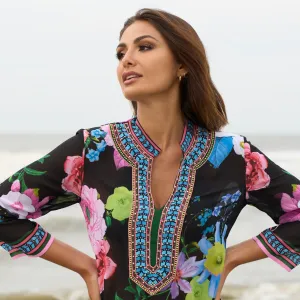 Pia Rossini Samba Embellished Beach Cover Up