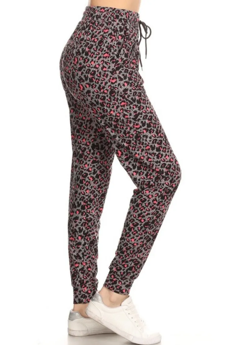 Pink Leopard Jogger
