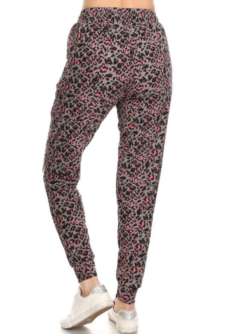Pink Leopard Jogger