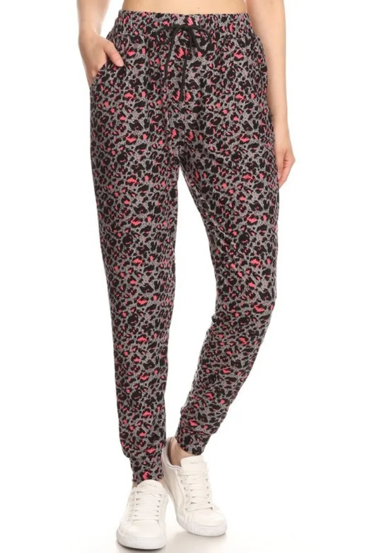 Pink Leopard Jogger