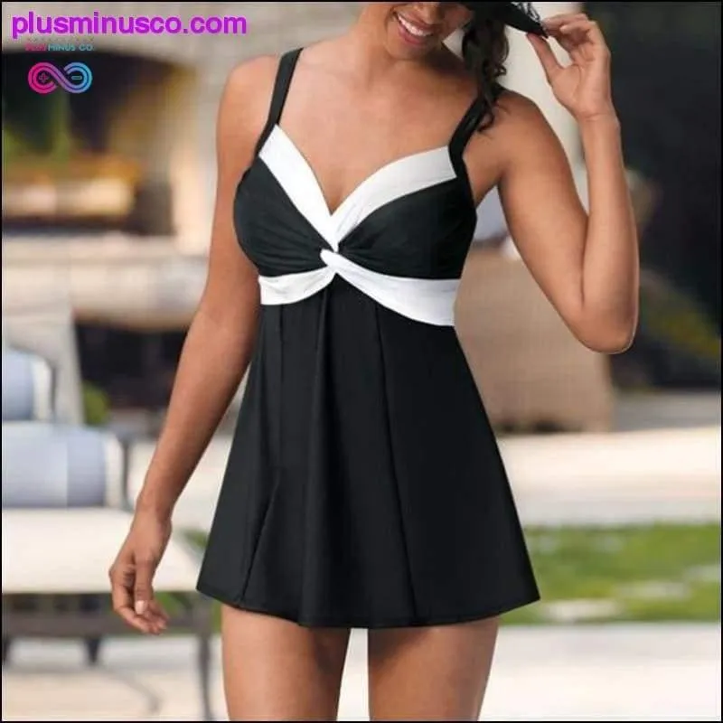 Plus Size Swimwear Women Skirt Tankini Swimsuit Two Piece