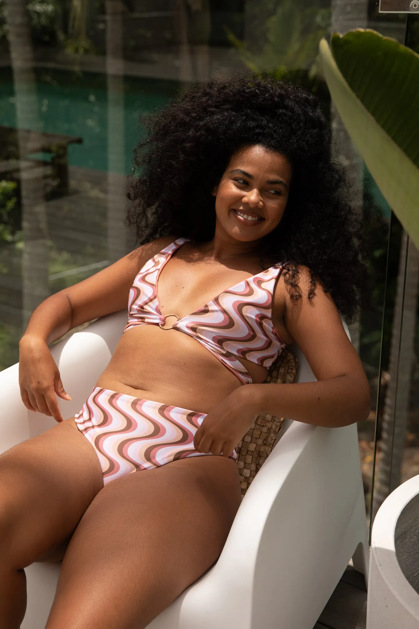 Positano Bikini Top | Reversible | Desert & Clay