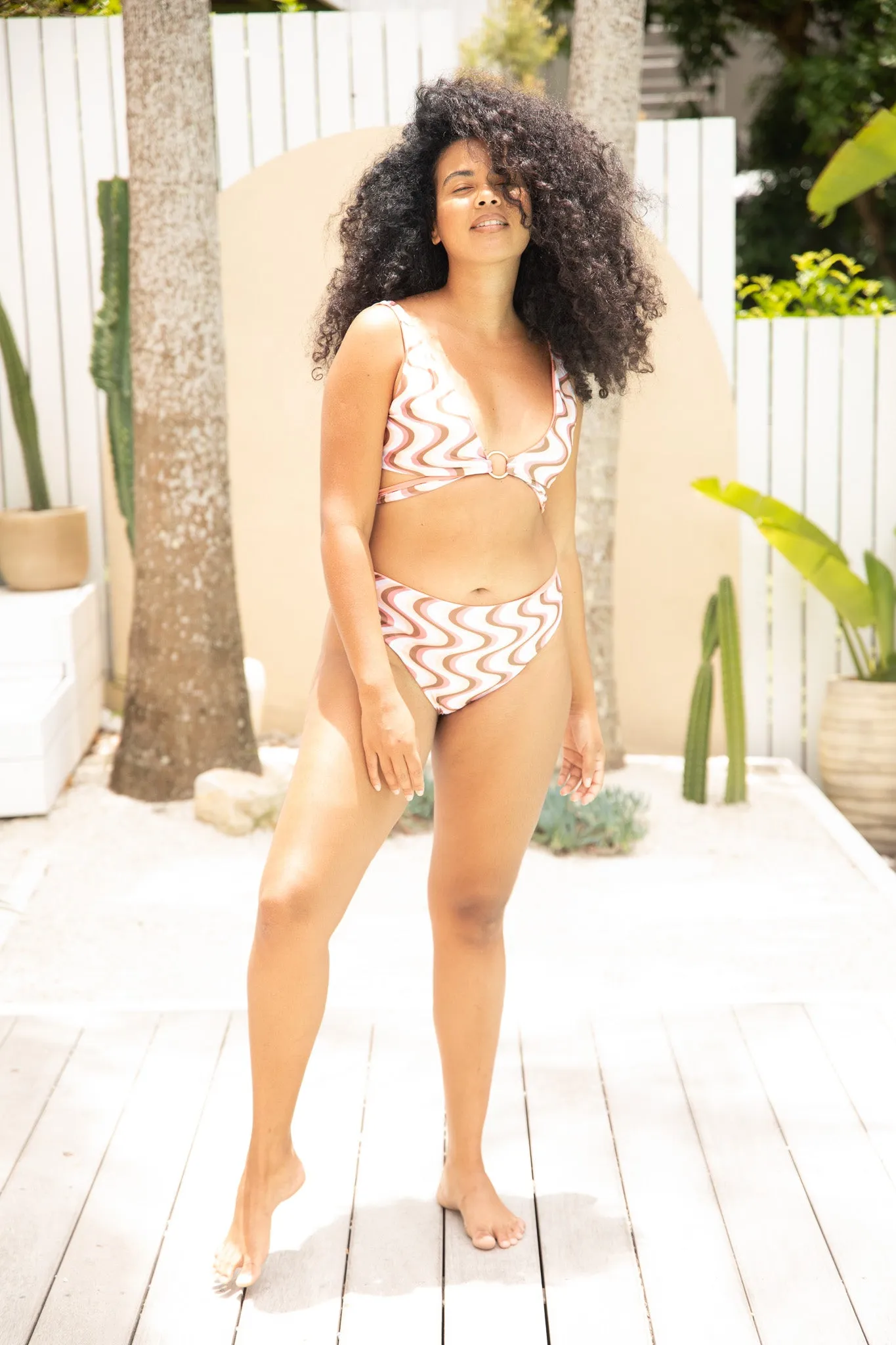 Positano Bikini Top | Reversible | Desert & Clay