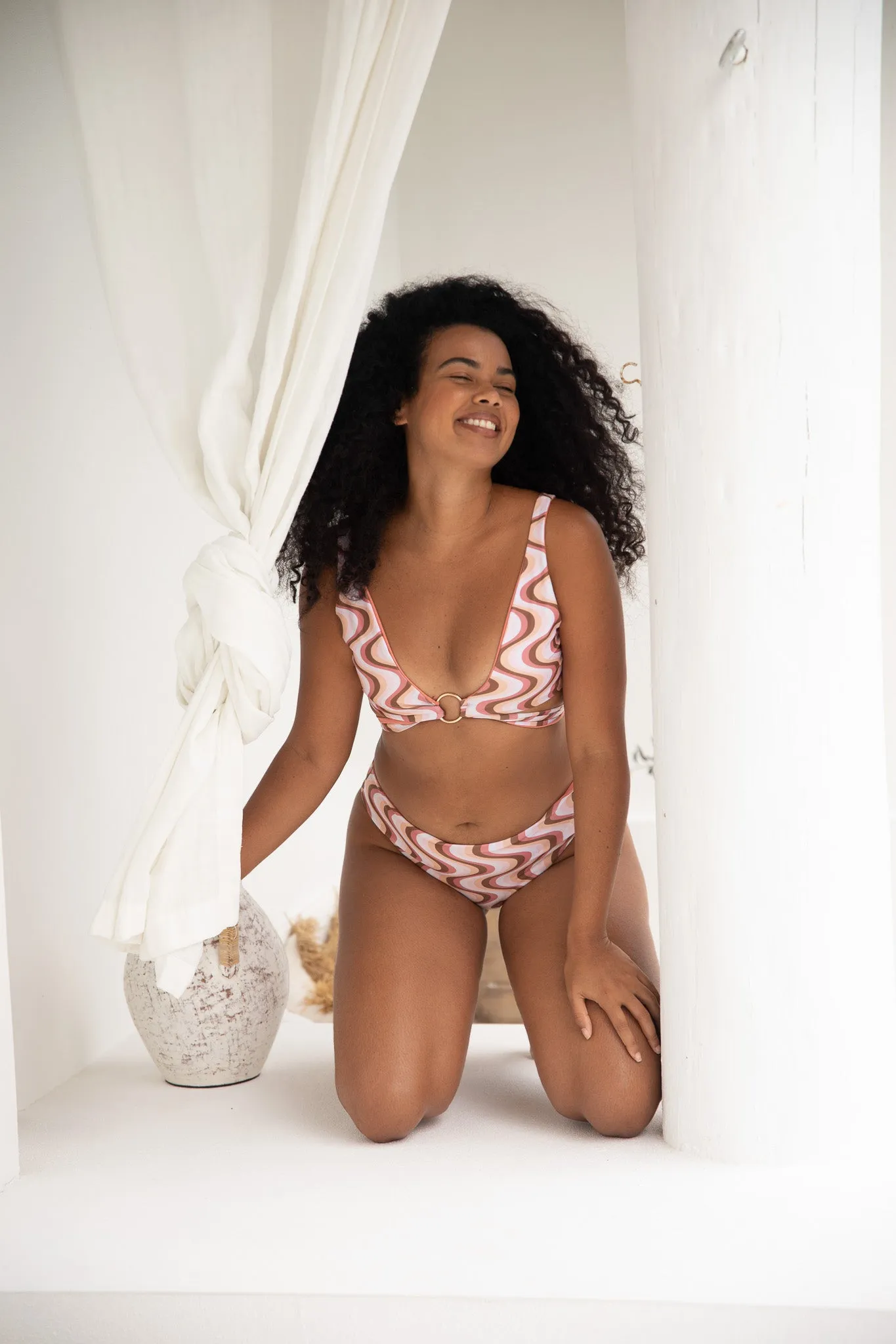 Positano Bikini Top | Reversible | Desert & Clay