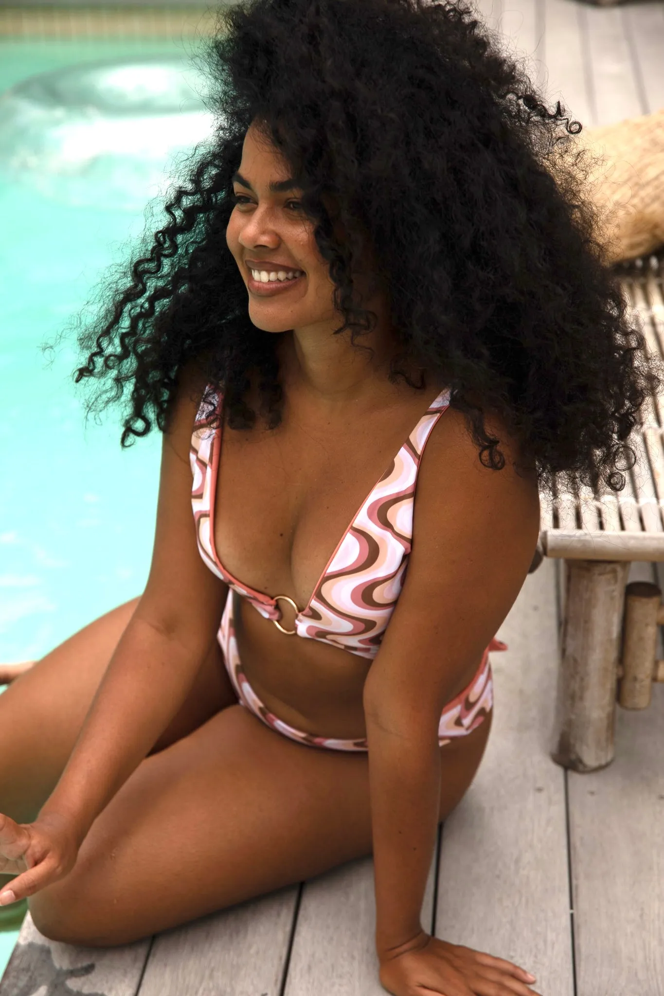 Positano Bikini Top | Reversible | Desert & Clay