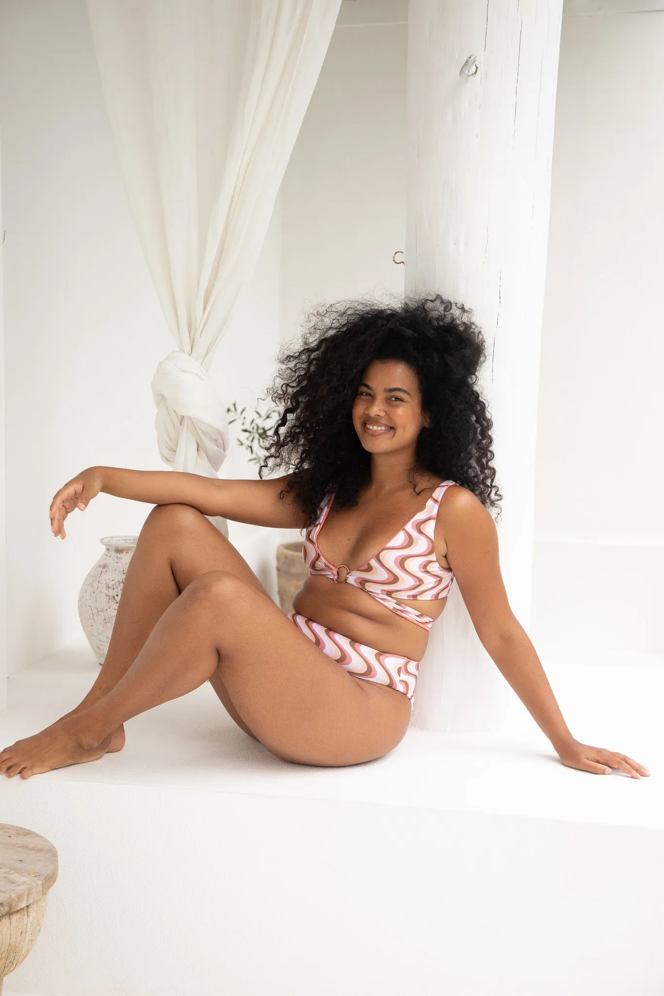 Positano Bikini Top | Reversible | Desert & Clay