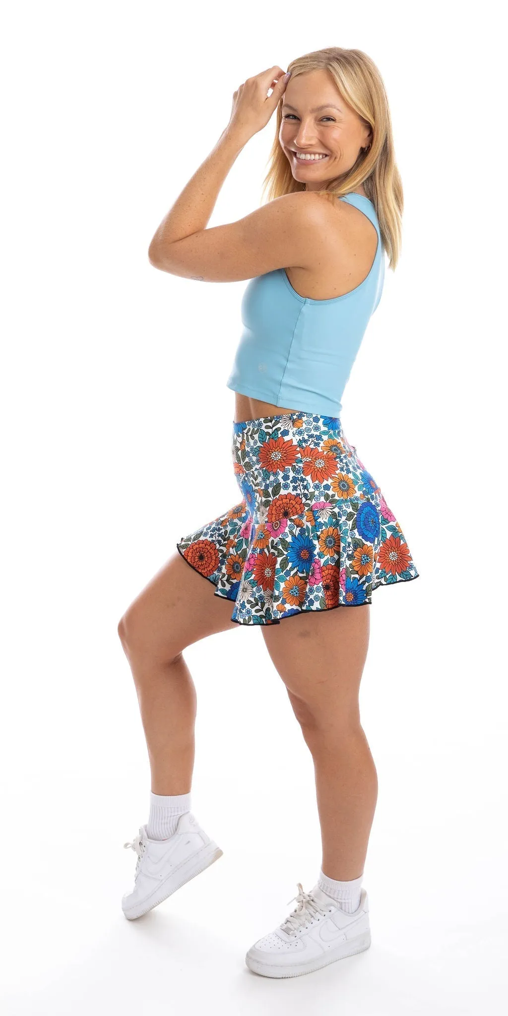 Powder Blue Eco Crop Top