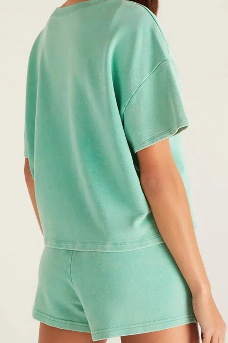 PREORDER! ETA 4/4 Mint For Summer Fun Tee and Drawstring Shorts Set **SHIPPING EXPECTED TO BEGIN ON DATE 4/4**