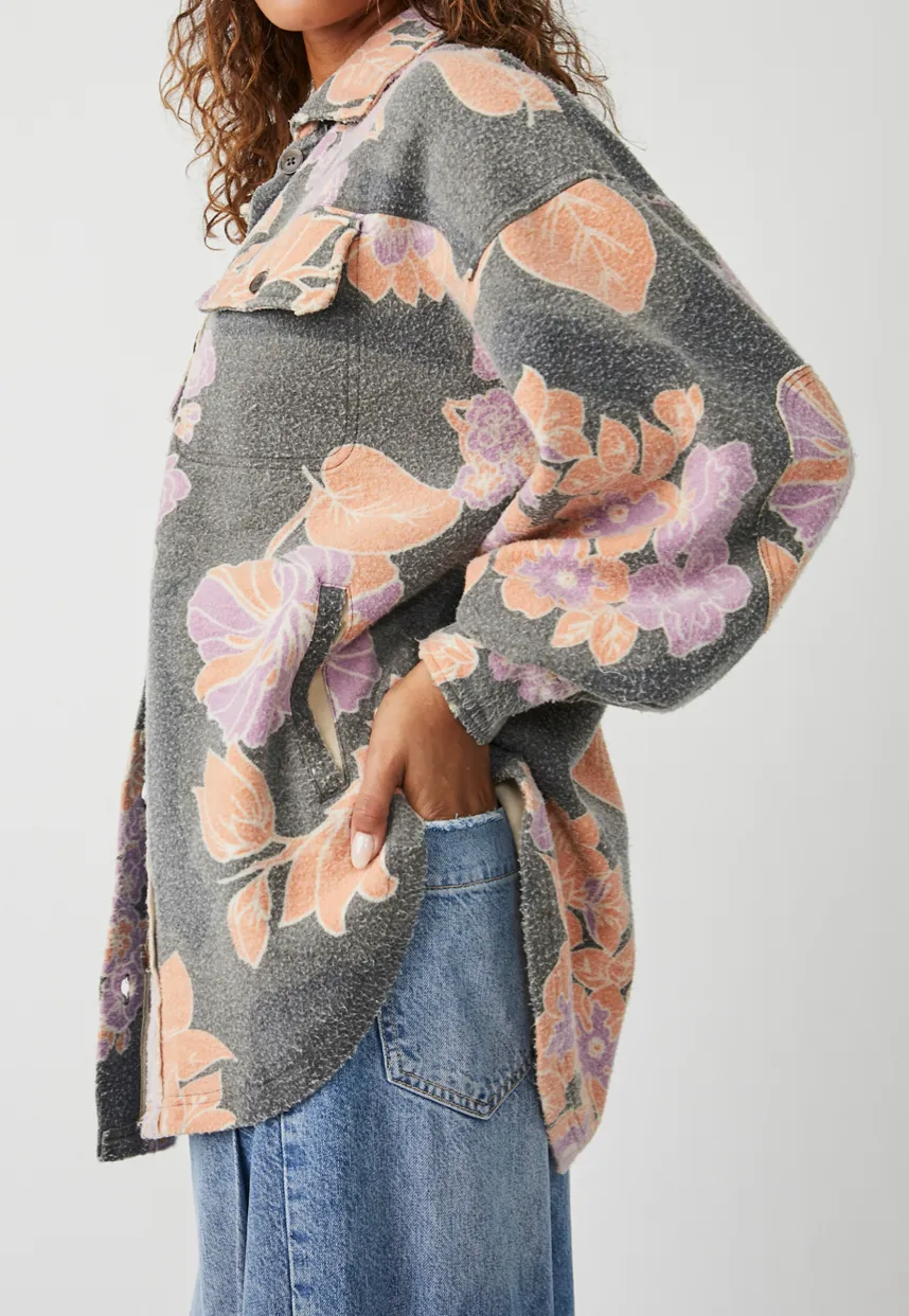 Printed Ruby Jacket Charcoal Combo