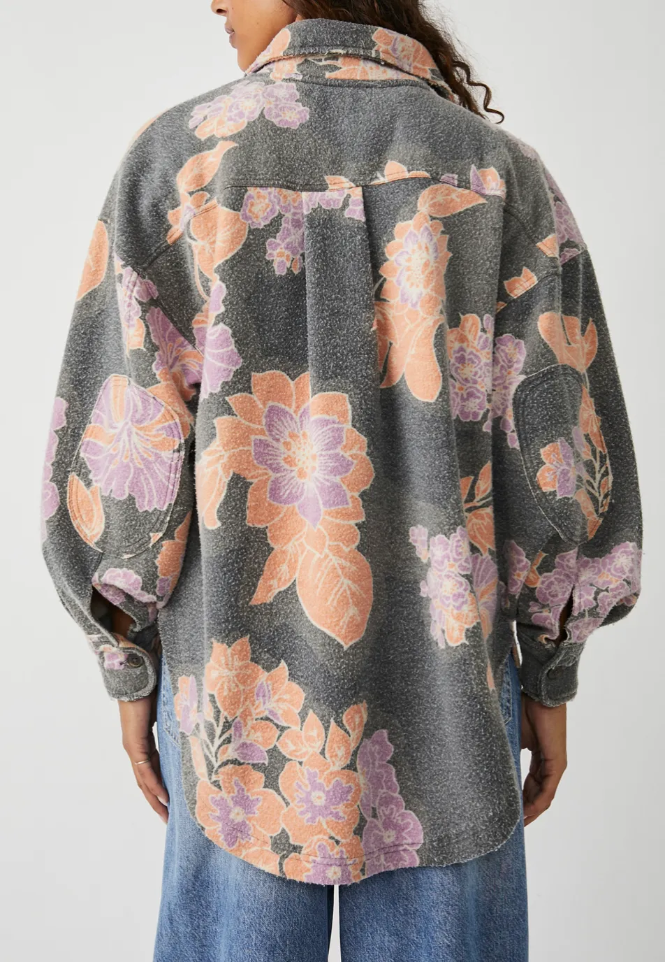 Printed Ruby Jacket Charcoal Combo