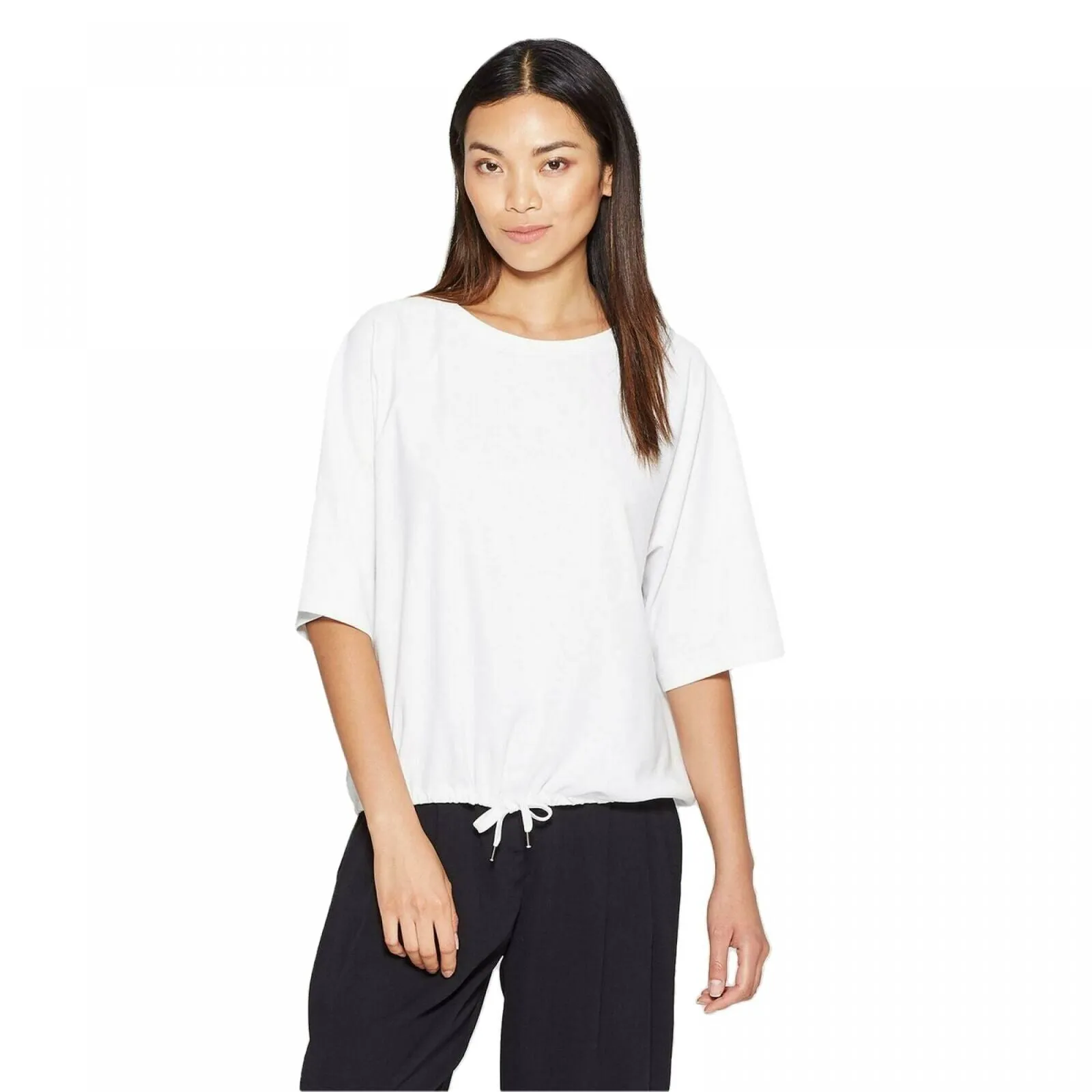 Prologue Women's Elbow Sleeve Crewneck Blouse