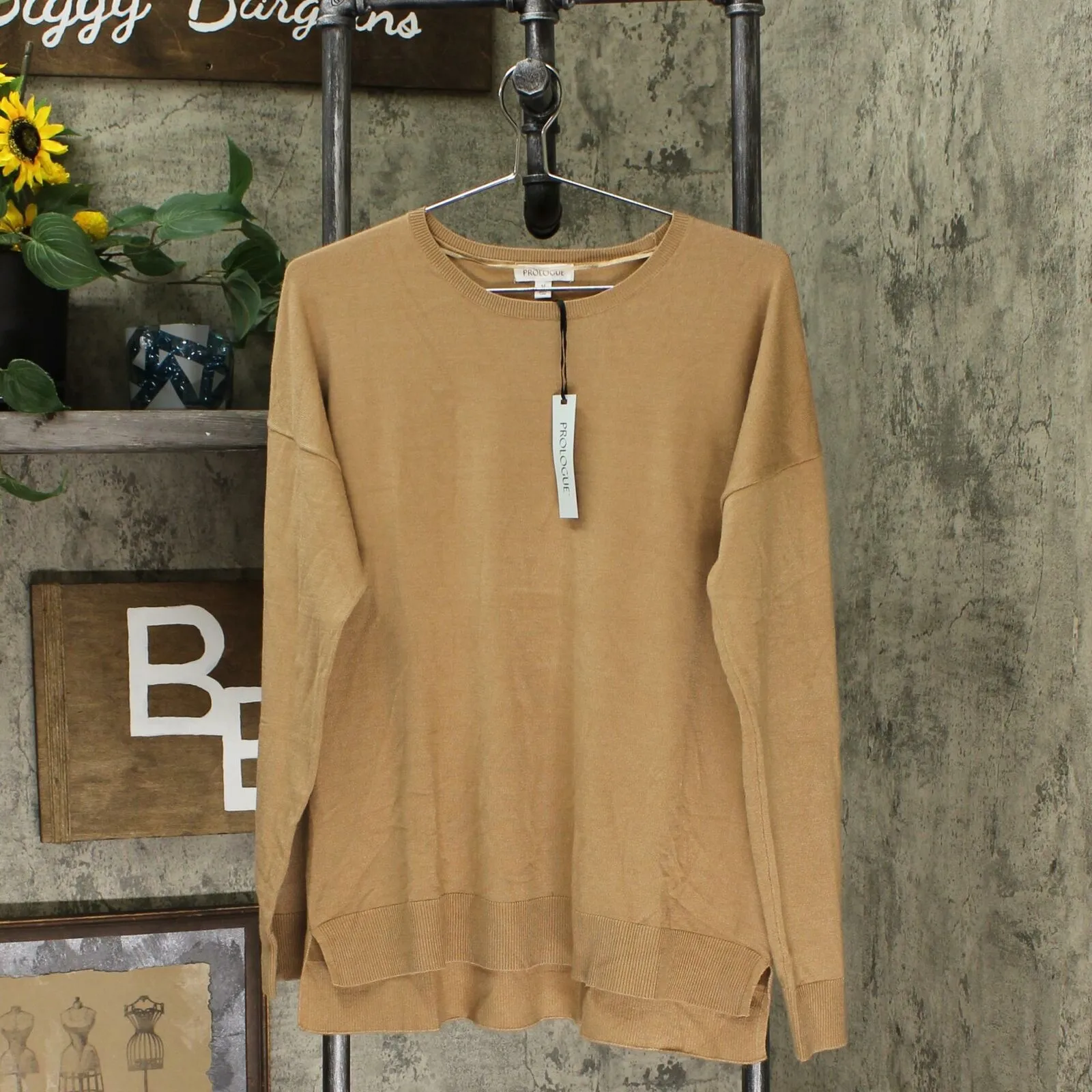 Prologue Women's Long Sleeve Crewneck Pullover Sweater