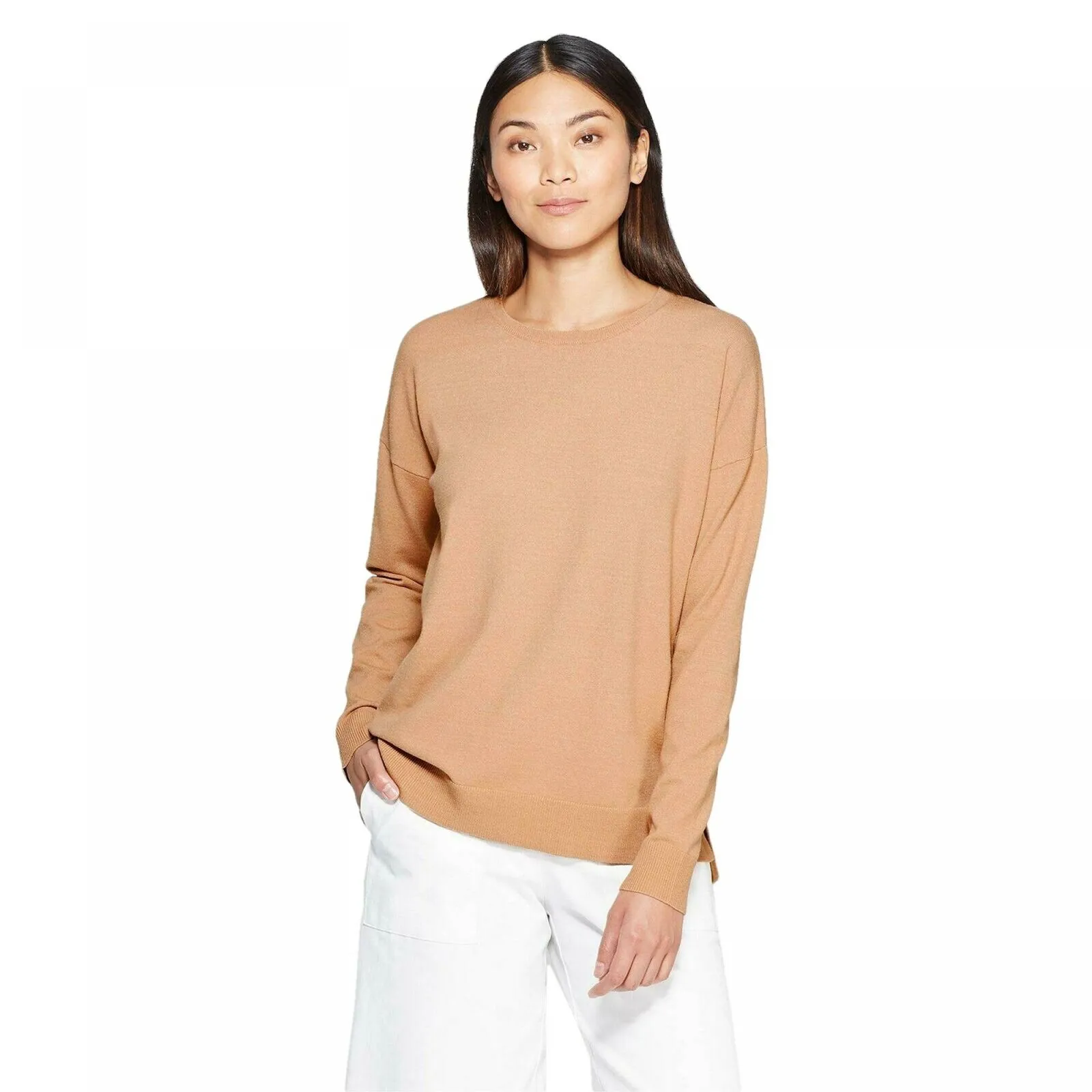 Prologue Women's Long Sleeve Crewneck Pullover Sweater