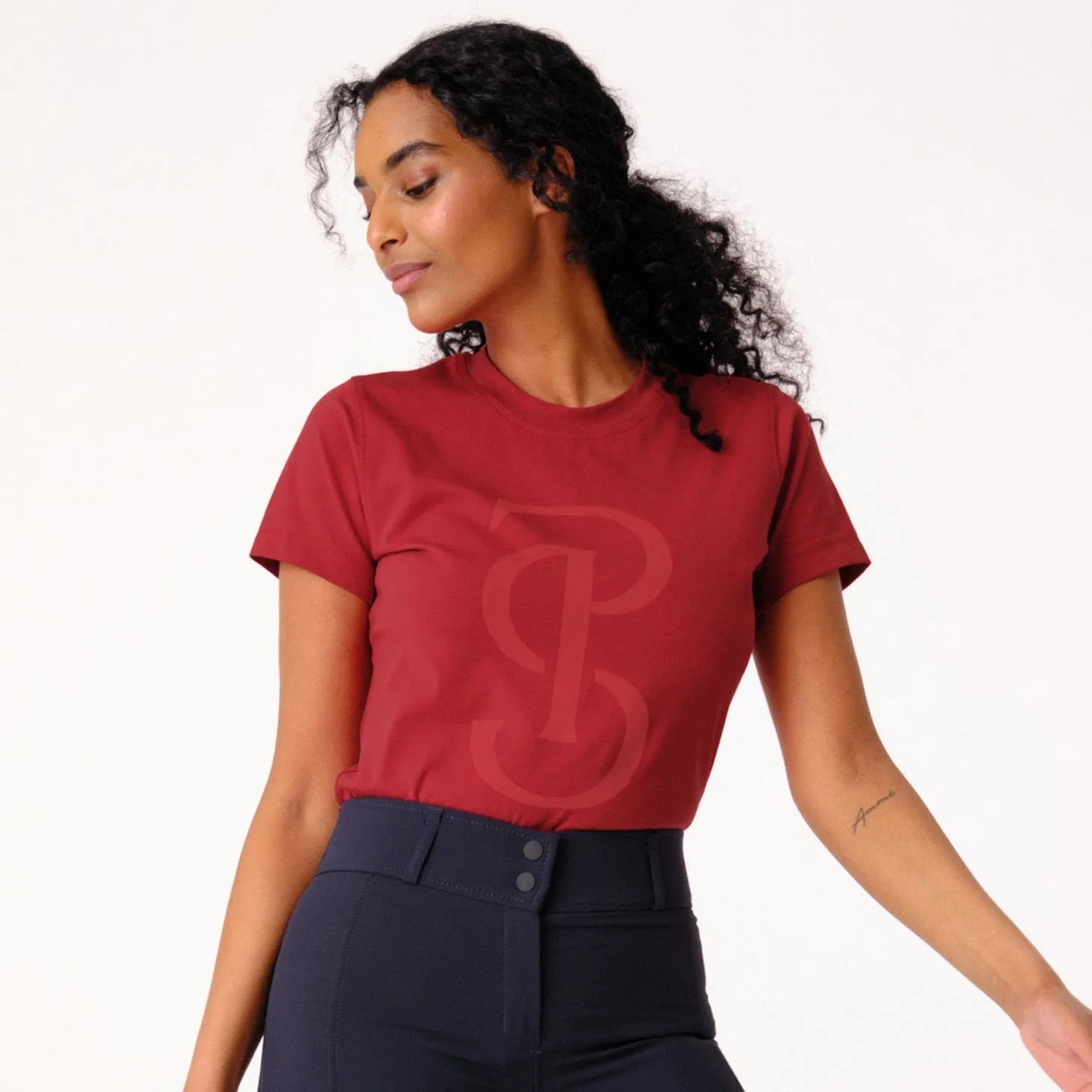 PS of Sweden Chilli red Signe cotton Tee- 1 L, 1 XL left