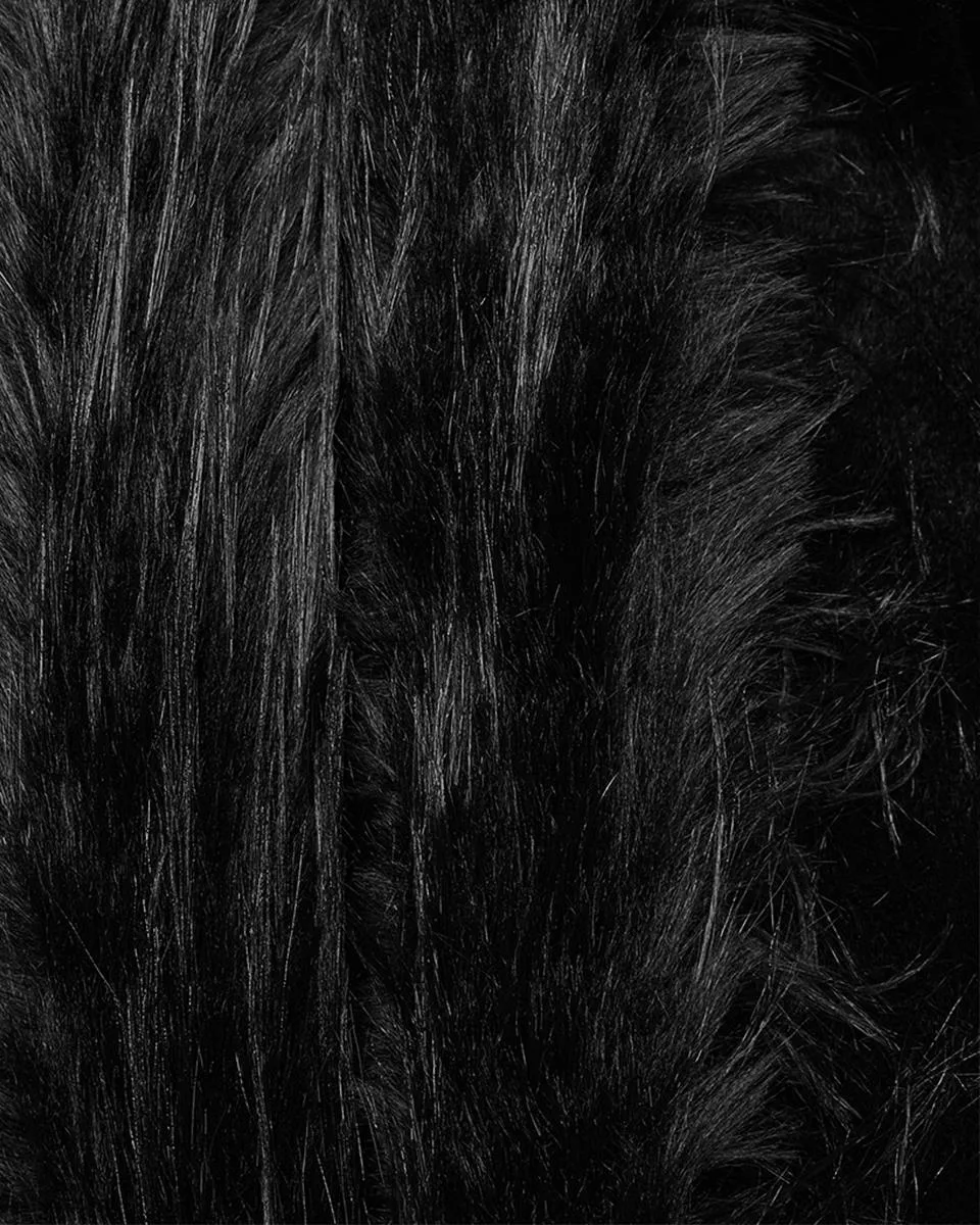 Punk Rave Womens Dark Bohemian Gothic & Faux Fur Hooded Cloak Cape