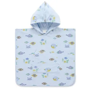 Purebaby Fishie Towelling Poncho
