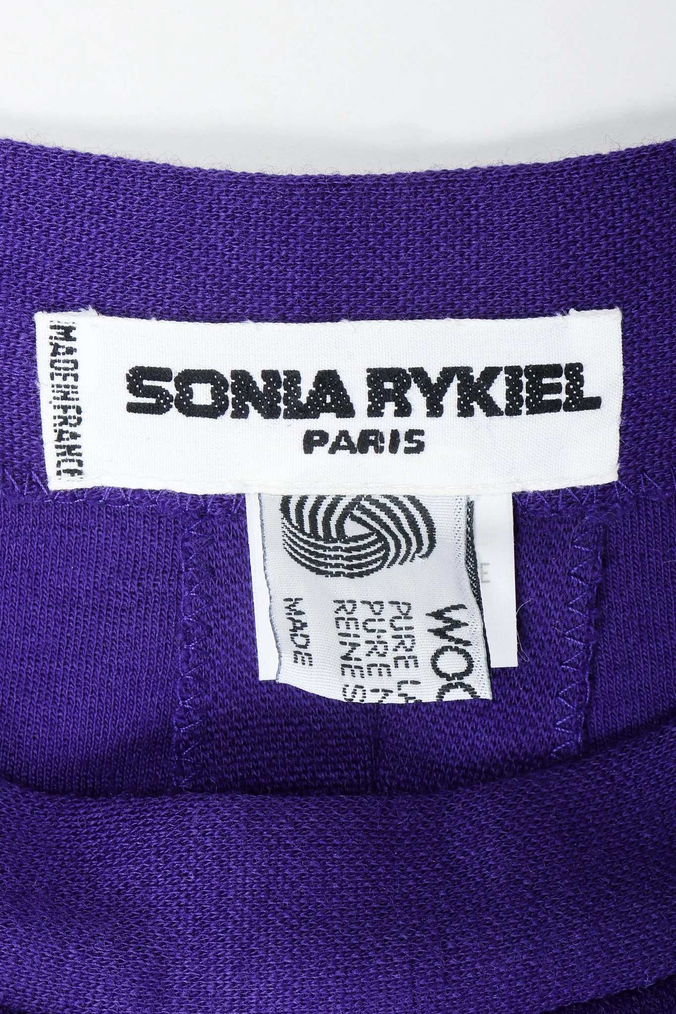 Purple Knit Inverted Pleat Pant