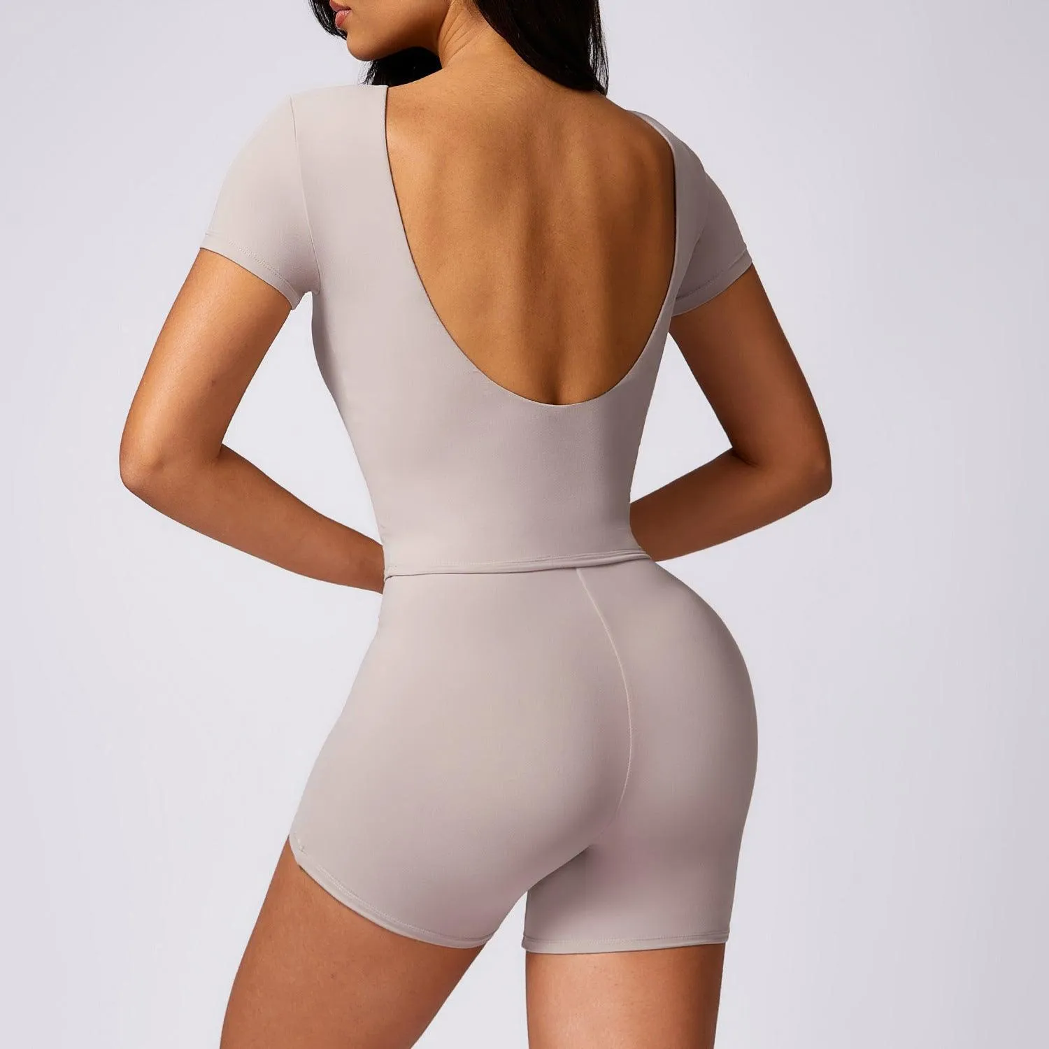 Quick Drying Workout Outfit - Brushed Tight-Fit Activewear for Running & Fitness