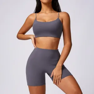 Quick Drying Workout Outfit - Brushed Tight-Fit Activewear for Running & Fitness