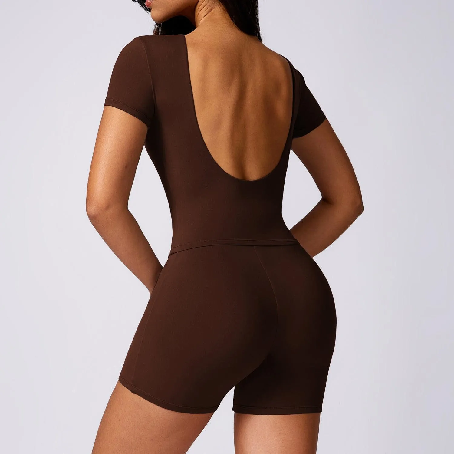 Quick Drying Workout Outfit - Brushed Tight-Fit Activewear for Running & Fitness