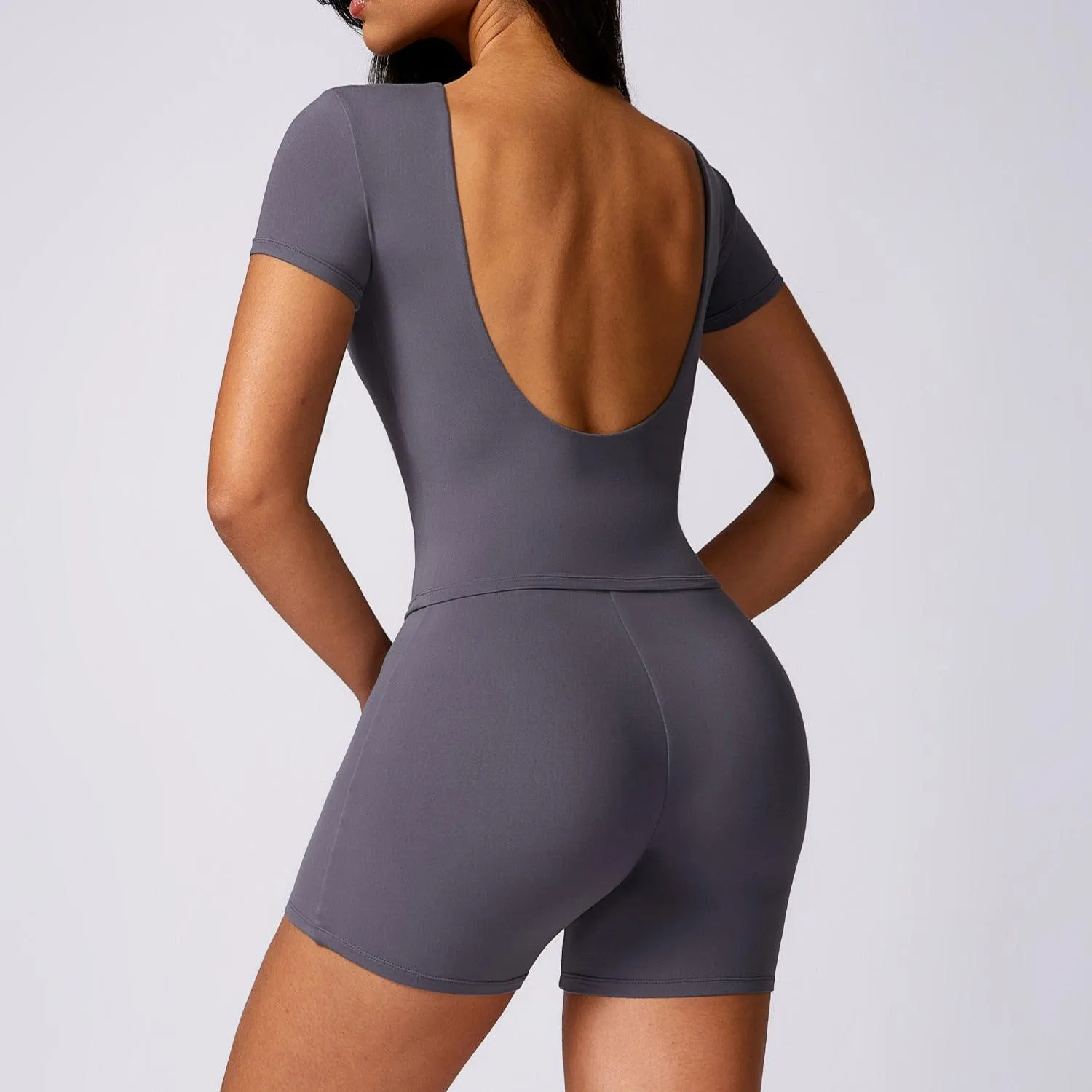 Quick Drying Workout Outfit - Brushed Tight-Fit Activewear for Running & Fitness