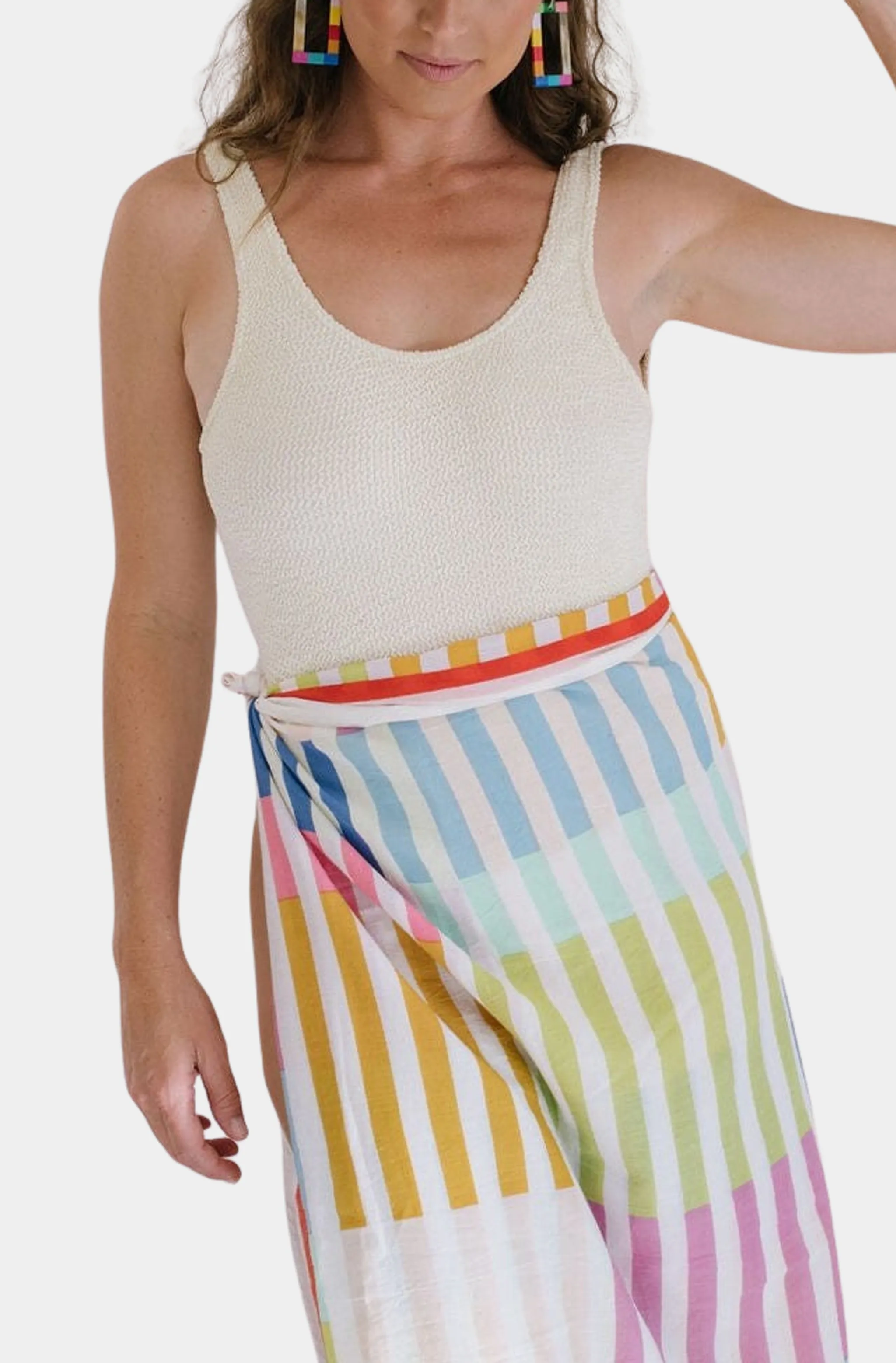 Rainbow Stripe Sarong