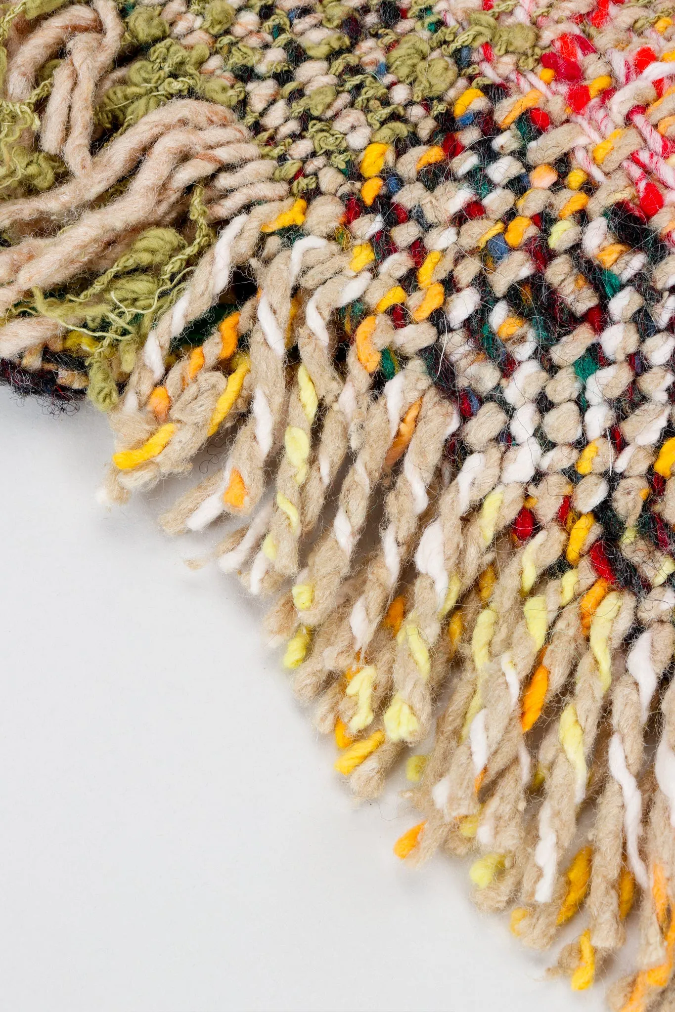 Rainbow Tweed Blanket Jacket