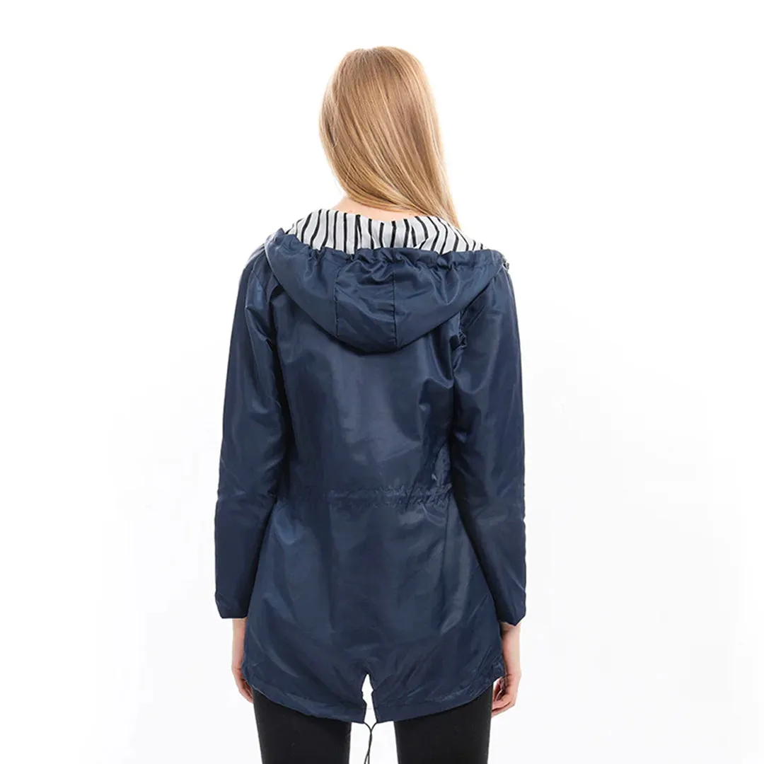 RainGuard™ | Women's Classic Raincoat | Waterproof, Lightweight Design & Adjustable Hood